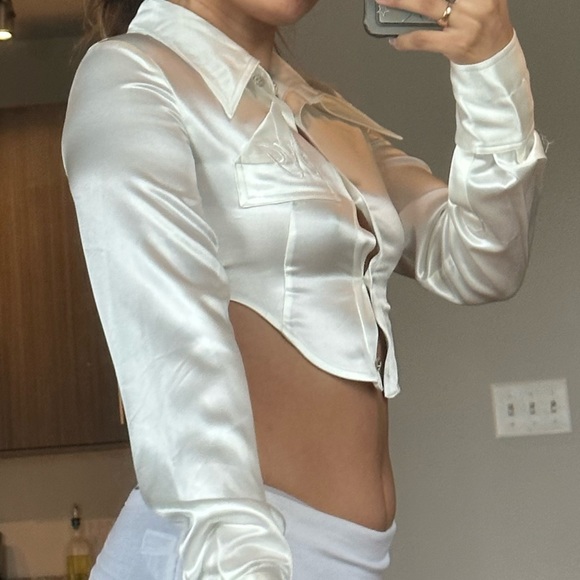 Silky Crop Top - Picture 1 of 2